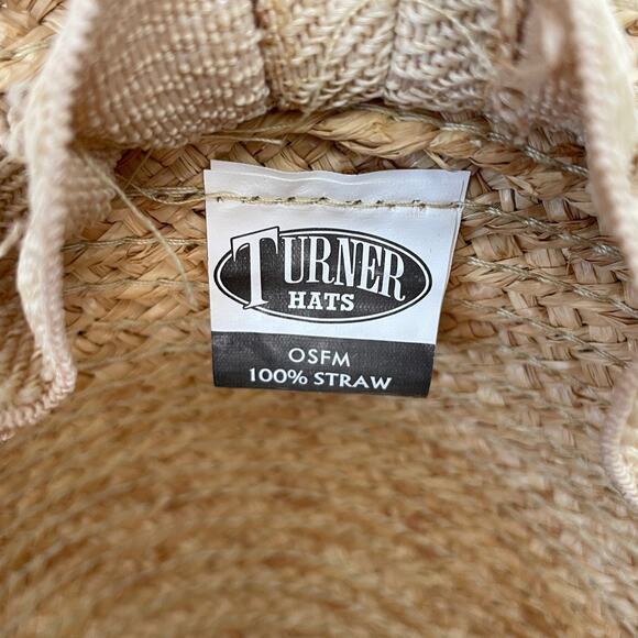 TURNER HATS Straw Sun Hat Wide Brim Vacation Cruise Resort Beach Neutral - Picture 7 of 8